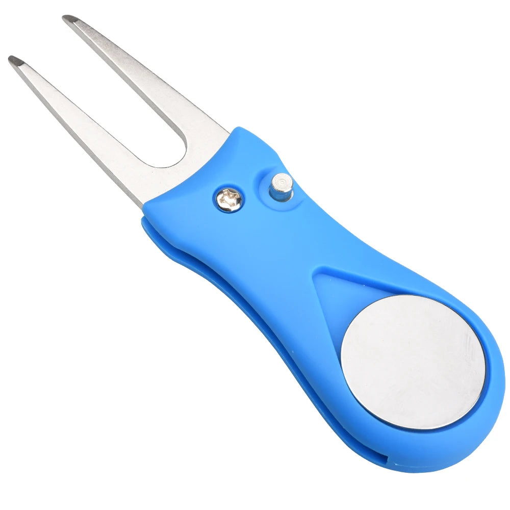 1PCS Foldable Golf Divot Repair Tool Switchblade Pitch Groove Cleaner Golf Marker Golf Accessories