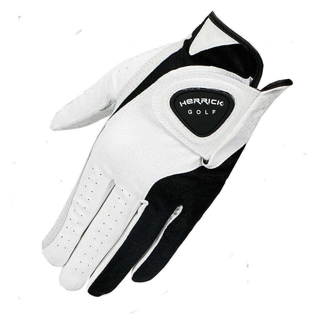 Golf Glove Men Sheepskin Left Hand Genuine Leather Breathable Soft Slip-Proof
