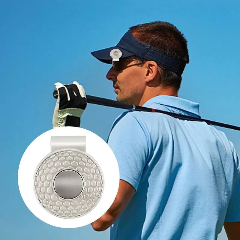 Golf Ball-Marker And Magnet For Golf Cap