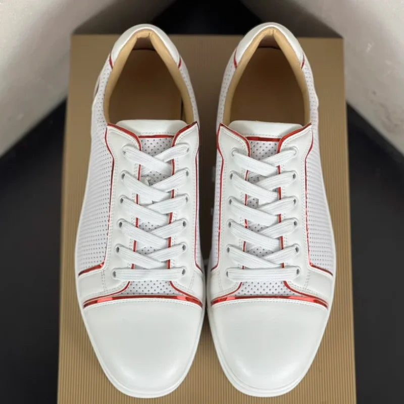 Women's/ Mens Low Top Luxury White Casual Sneakers, Golf, Sports Shoes