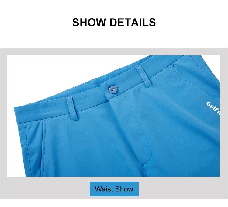 Golf Men's Shorts Summer Solid Breathable Trousers Comfortable Cotton Casual Clothes Sportswear