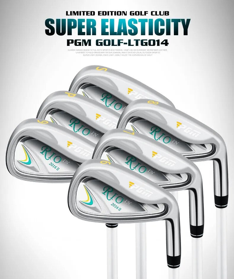 RIO Women 9/11pcs Golf Club Set with Golf Bag Carbon Stainless Steel Irons, Woods, And Driver W/Bag
