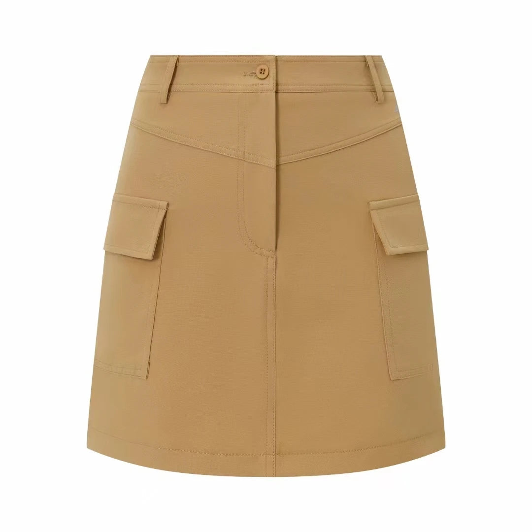 Golf Skirt Women Outdoor Skirt Quick Dry Zip Pockets Active Skirts Golf Sport Clothing