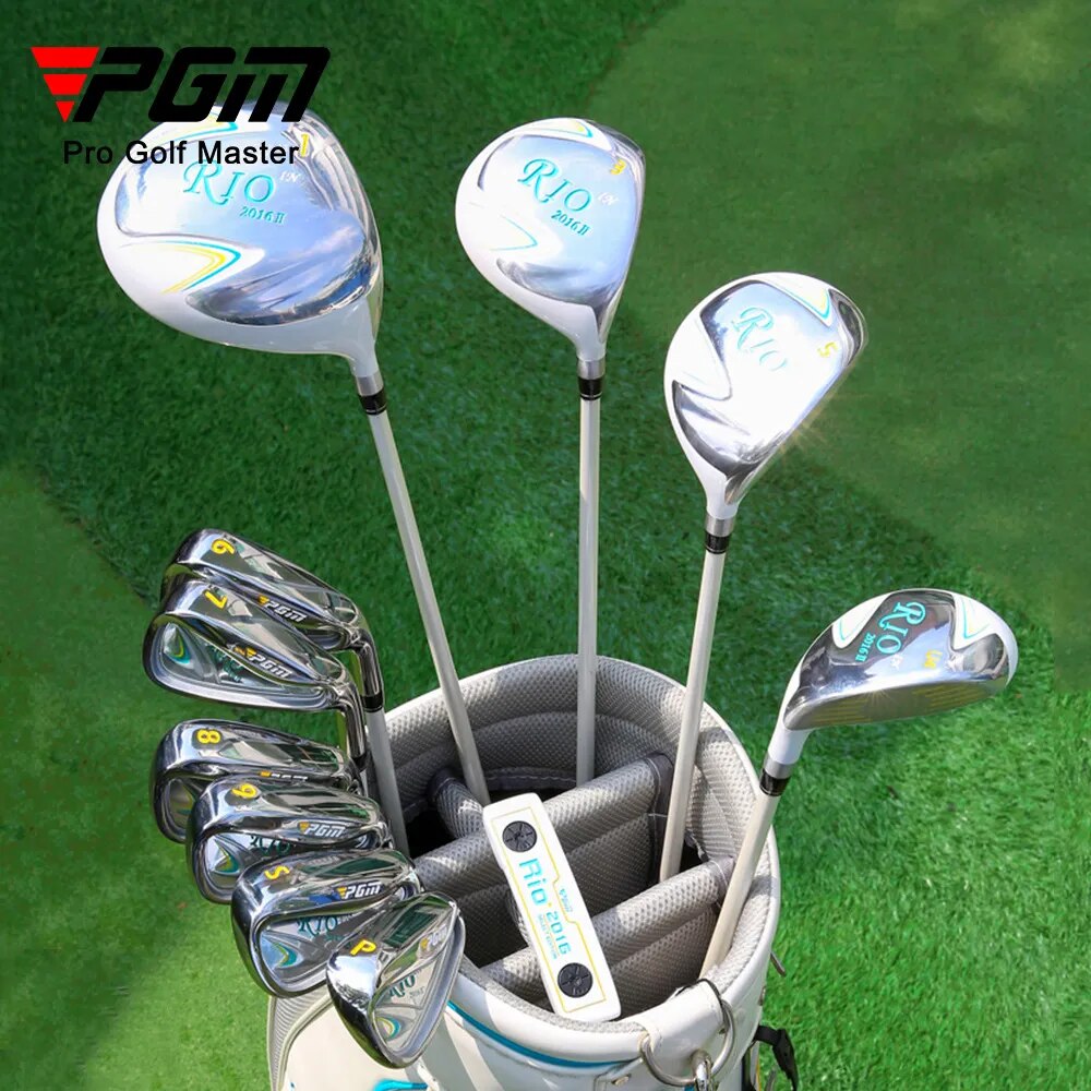 RIO Women 9/11pcs Golf Club Set with Golf Bag Carbon Stainless Steel Irons, Woods, And Driver W/Bag