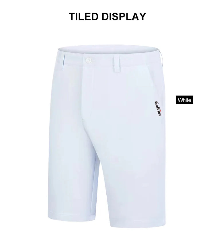 Golf Men's Shorts Summer Solid Breathable Trousers Comfortable Cotton Casual Clothes Sportswear