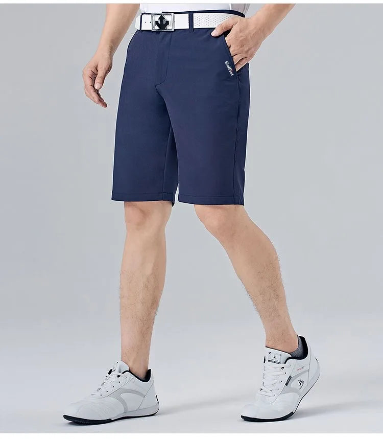 Golf Men's Shorts Summer Solid Breathable Trousers Comfortable Cotton Casual Clothes Sportswear