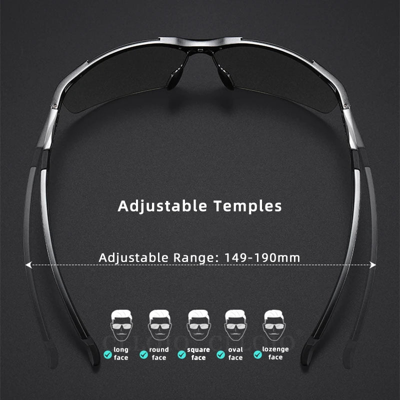 Quality Aluminum Polarized Photochromic Sunglasses Men /Womens Rimless Day/ Night Driving Glasses Anti-Glare Chameleon Eyewear