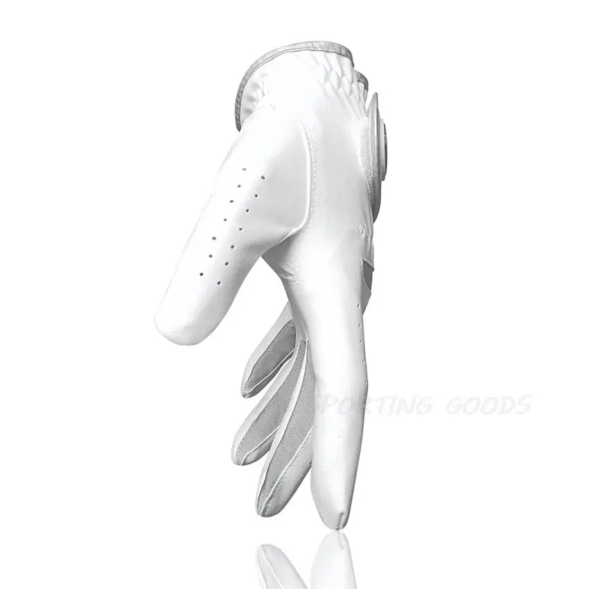 Men Golf Glove Soft Fabric Breathable Comfortable With Magnetic Marker, Right or Left Hand