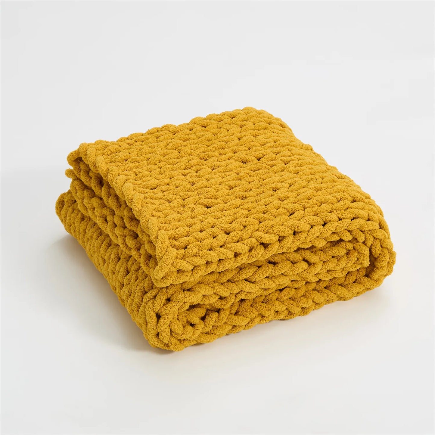 Cozy Chunky Knit Blanket Throw For Bed, Sofa, Bedroom, Decorative Summer Quilt.