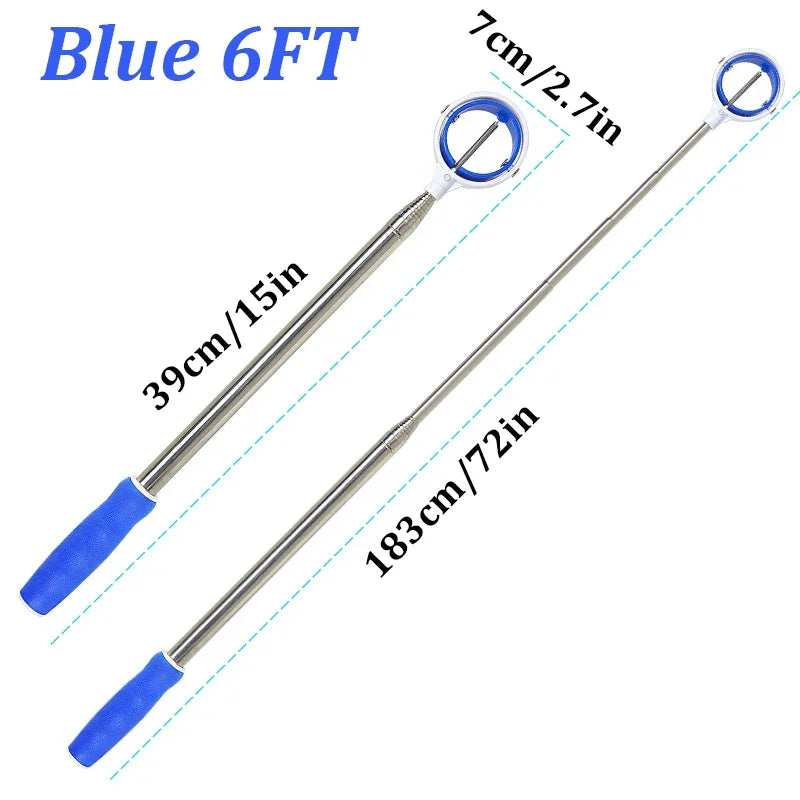 6/9/12FT Golf Ball Retriever Telescope for Water with Spring Release-Ready Head Premium Stainless Steel Ball Retriever Tool