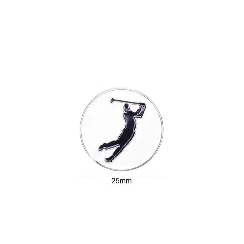 Golf Ball-Marker And Magnet For Golf Cap