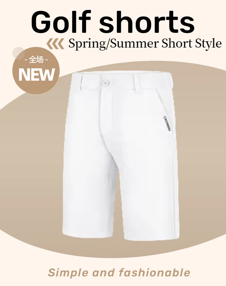 Golf Men's Shorts Summer Refreshing Breathable Comfortable Cotton Casual Clothing Sports