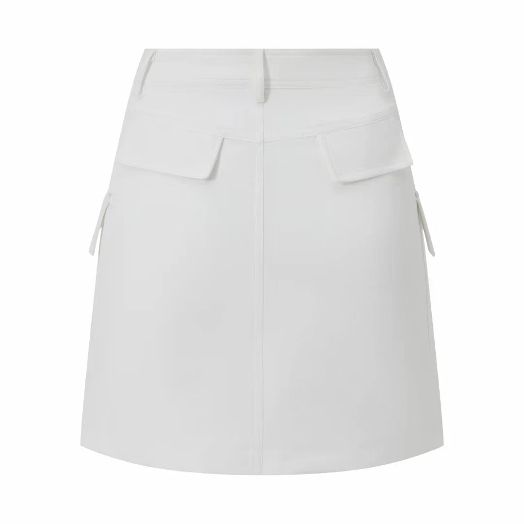 Golf Skirt Women Outdoor Skirt Quick Dry Zip Pockets Active Skirts Golf Sport Clothing