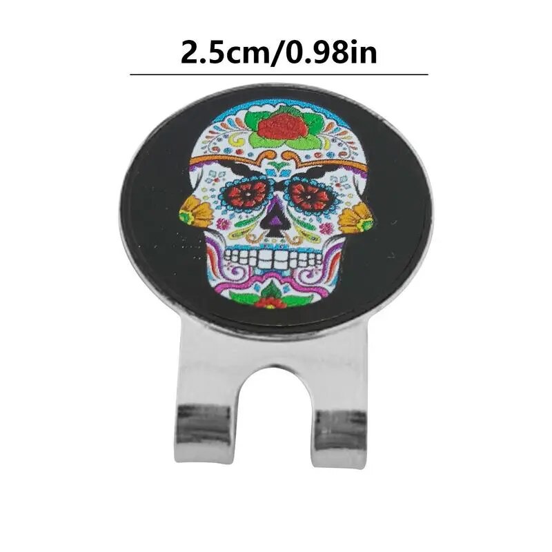 Skull Golf Marker With Magnetic Hat Clip For Men/ Women
