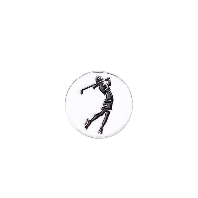 Golf Ball-Marker And Magnet For Golf Cap