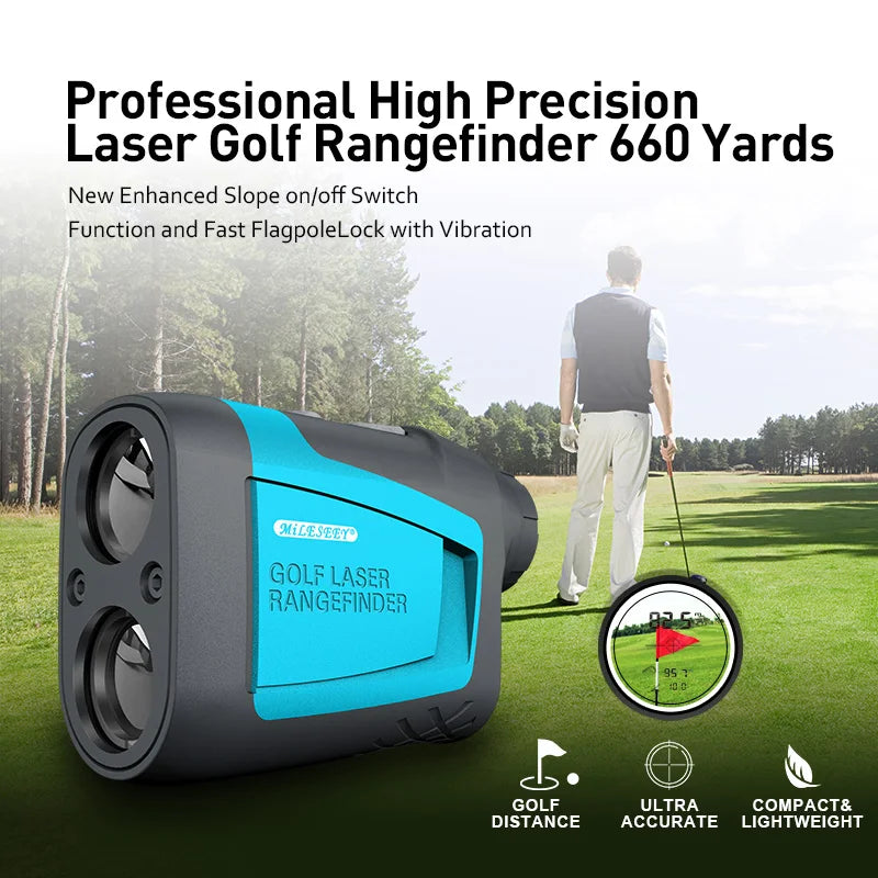 Golf Laser Rangefinder Measure 600M/Yard Distance Meter 6X Monocular For Golf / Sports / Hunting