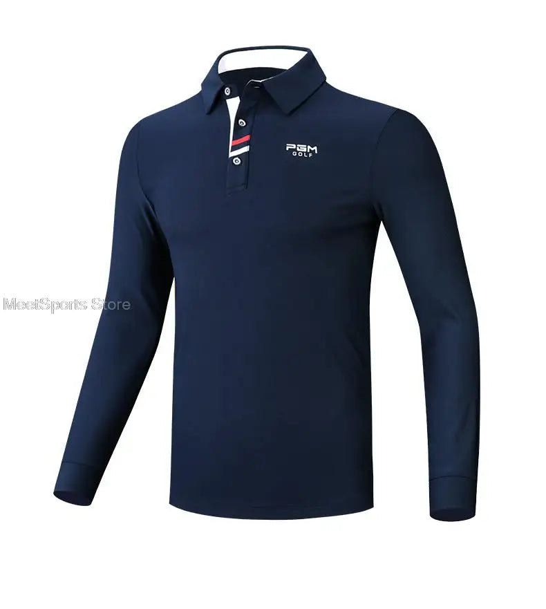 Golf Shirt Windproof Mens Breathable Shirt Long Sleeved Fitness Apparel