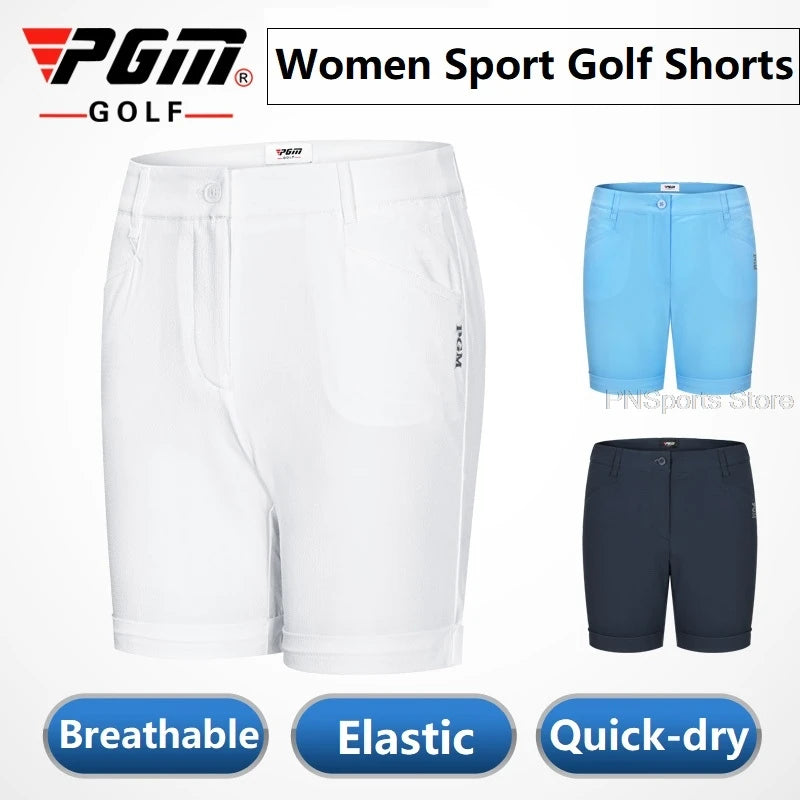 Womans Casual Golf Shorts Summer Elastic Stretch Shorts Ladies Breathable Sports Trousers Golf Clothing