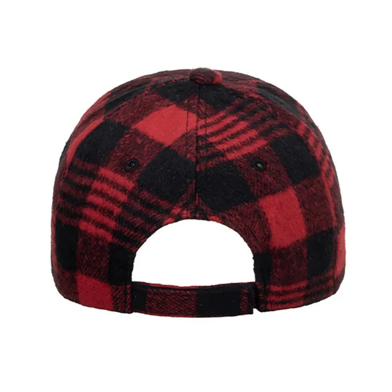 Plaid Game Cap For Men And Women, Visor Hat Adjustable Outdoor Sports Golf, Baseball.