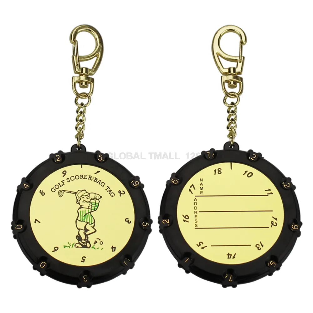 Golf Stroke, Score Counter, Two Digits Display Key Chain, Score Keeper, Counter Double Sided 18 Holes.