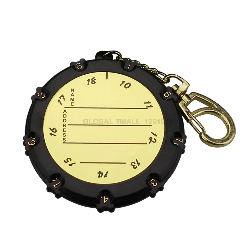 Golf Stroke, Score Counter, Two Digits Display Key Chain, Score Keeper, Counter Double Sided 18 Holes.