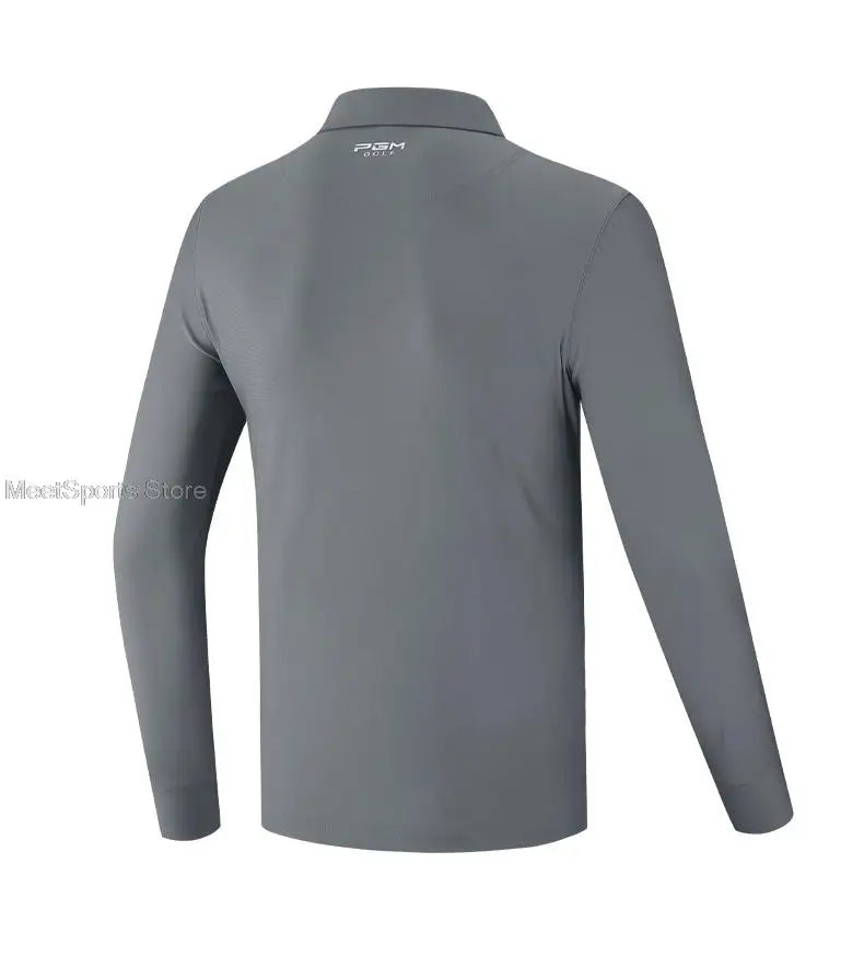 Golf Shirt Windproof Mens Breathable Shirt Long Sleeved Fitness Apparel