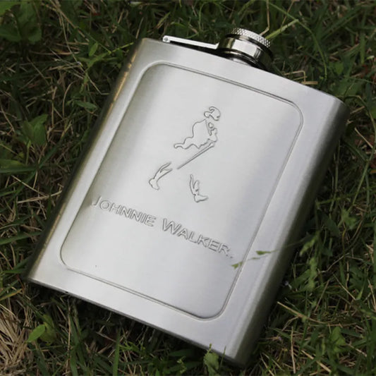 Stainless Steel Hip Flask Portable Alcohol Bottle Liquor Travel, GOLF BIRDIE JUICE