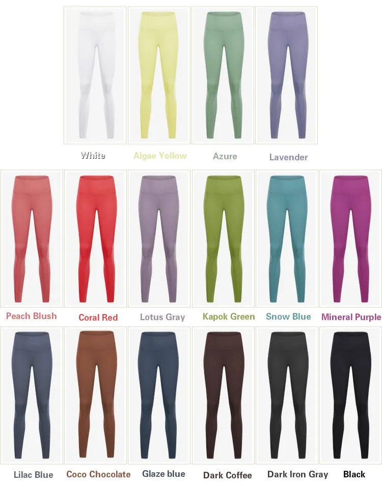 18 Colors Pant Second Skin Yoga Pants Women Squat Proof 4-Way Stretch Sport Gym Fitness Leggings