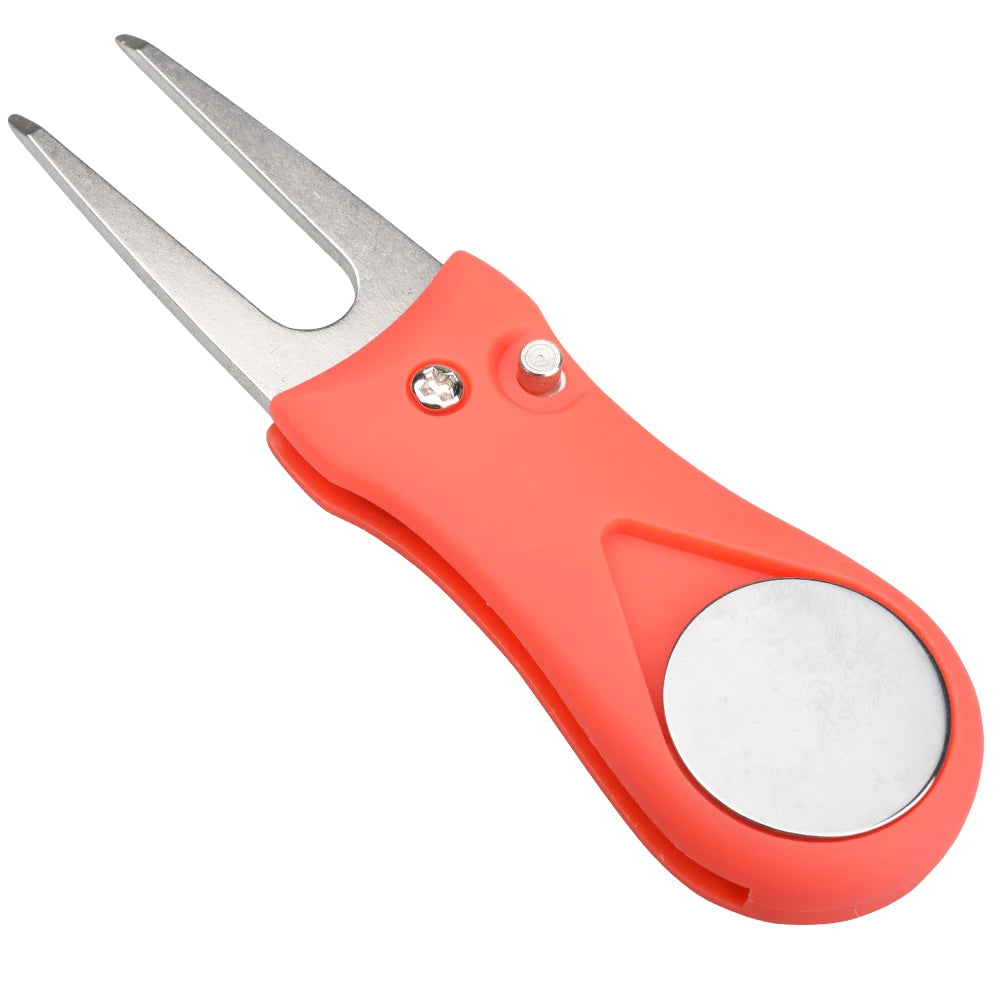 1PCS Foldable Golf Divot Repair Tool Switchblade Pitch Groove Cleaner Golf Marker Golf Accessories