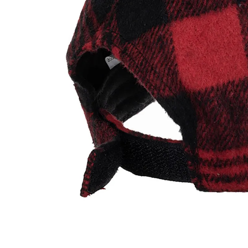 Plaid Game Cap For Men And Women, Visor Hat Adjustable Outdoor Sports Golf, Baseball.