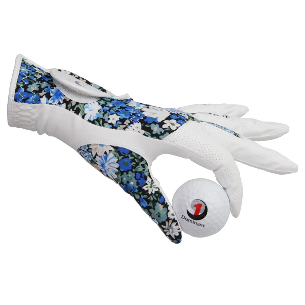 Golf Gloves, Womens, Ladies, Leather Both Hands, Non-Slip