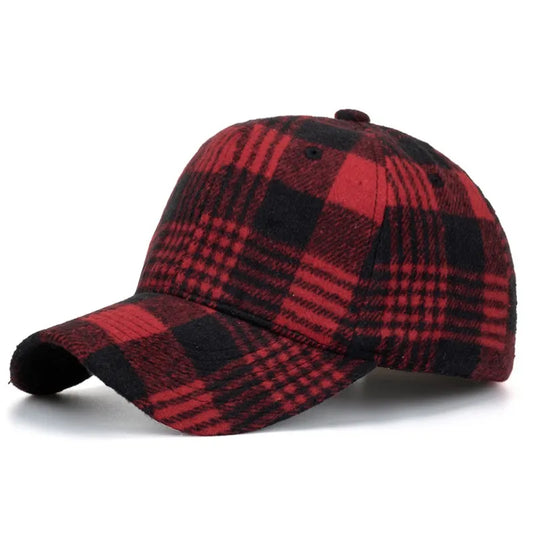 Plaid Game Cap For Men And Women, Visor Hat Adjustable Outdoor Sports Golf, Baseball.