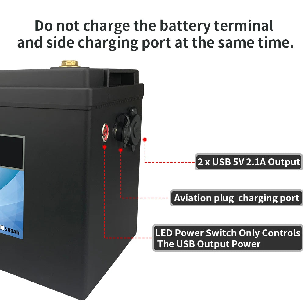 12V/ 40/ 60/ 80 /100 /120 /200Ah Lithium Battery Upgraded BMS Power Golf Cart 6000