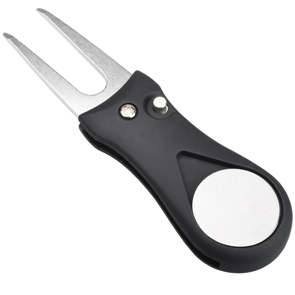 1PCS Foldable Golf Divot Repair Tool Switchblade Pitch Groove Cleaner Golf Marker Golf Accessories