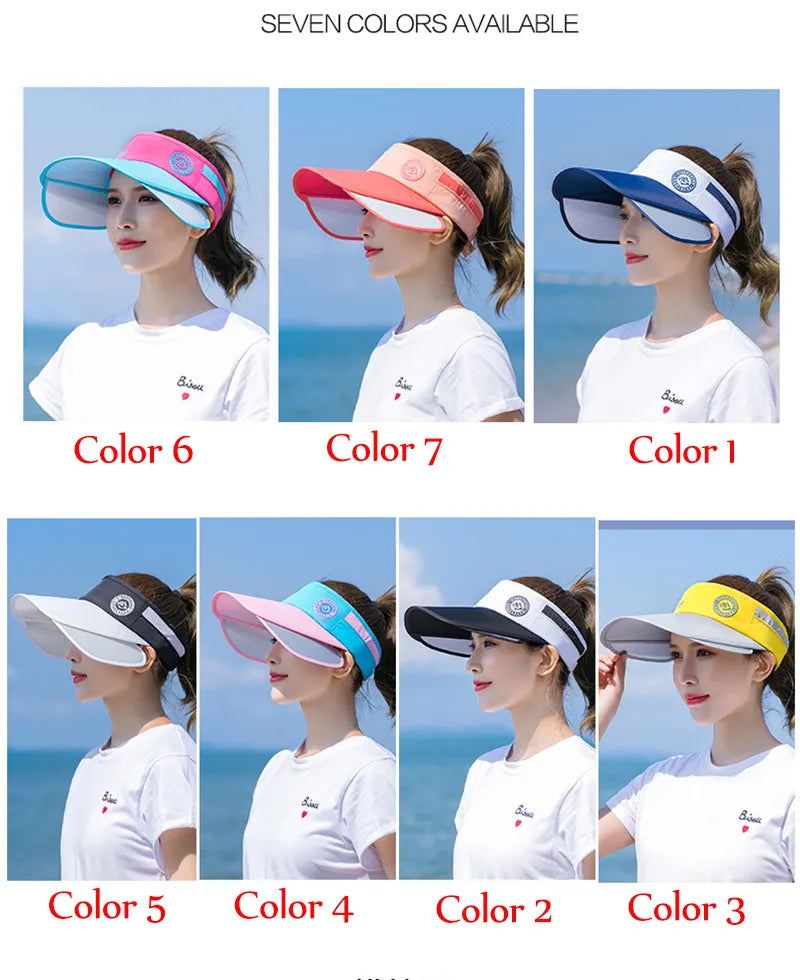 New Style Wide Brim Sports, Golf  Visor With UV Protection.