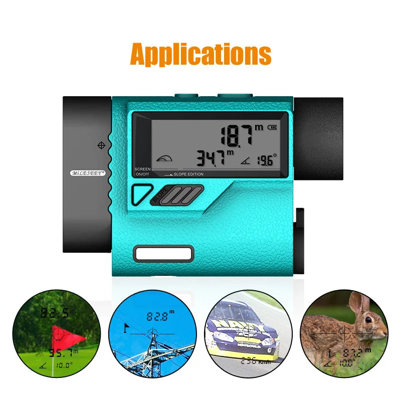 Golf Laser Rangefinder Measure 600M/Yard Distance Meter 6X Monocular For Golf / Sports / Hunting