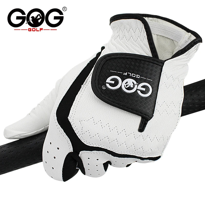 10pcs Golf Gloves Professional Men's Genuine Leather Sheepskin Left Golf Glove Soft Breathable