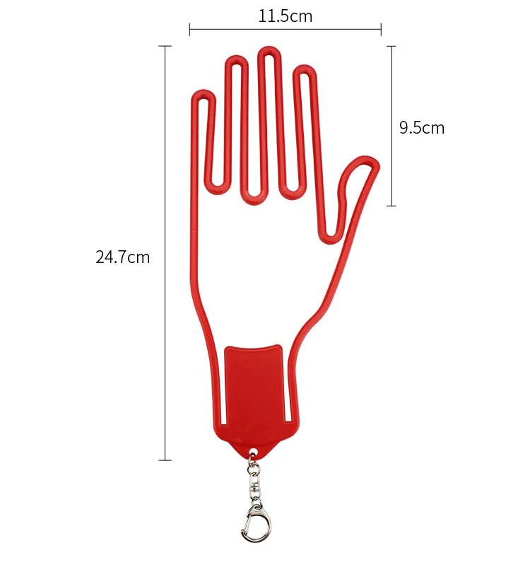 2 Pcs Golf Glove Holder Plastic Colorful Glove Hanger with Key Chain Golf Gloves Stretcher 1 Pair