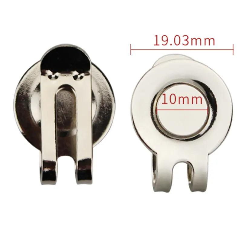 MAGNETIC VISOR & HAT CLIPS For GOLF BALL MARKERS 10 pcs / LOT