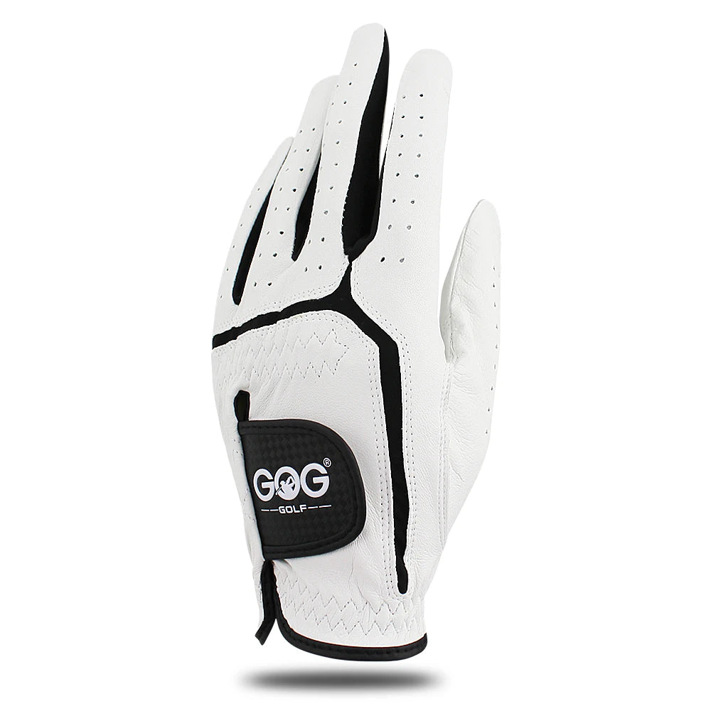 10pcs Golf Gloves Professional Men's Genuine Leather Sheepskin Left Golf Glove Soft Breathable