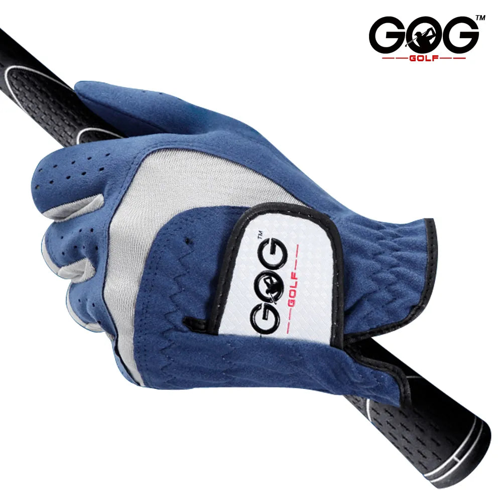 1pc Professional Golf Glove Breathable Blue Soft Fabric Golf Glove Left Hand Super Fine Sports Glove