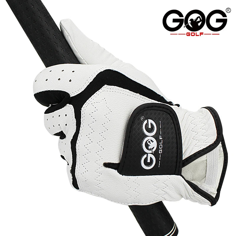 10pcs Golf Gloves Professional Men's Genuine Leather Sheepskin Left Golf Glove Soft Breathable