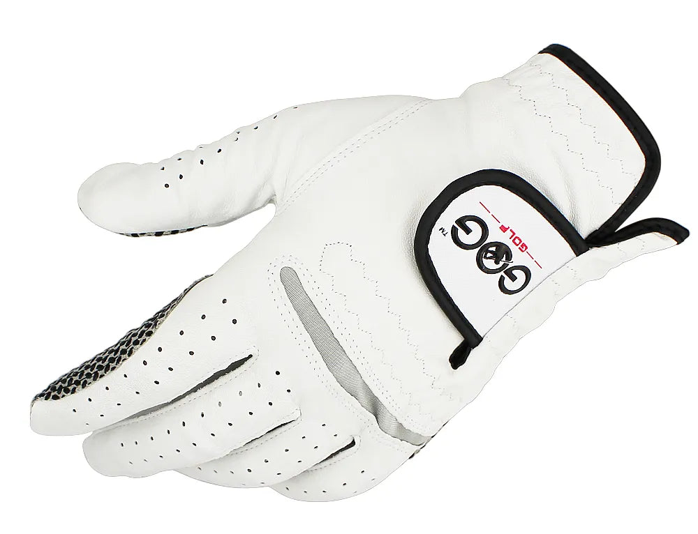 Genuine Leather Golf Gloves Men's Left Right Hand Soft Breathable Pure Sheepskin Golf Gloves Golf