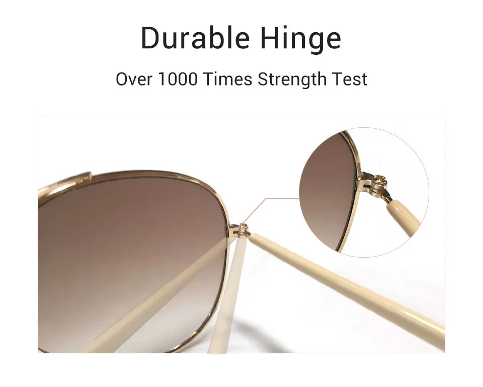 Luxury Vintage Sunglasses Unisex Glasses Ultralight Driving Golf Sports Gold Frame UV400 Eyewear