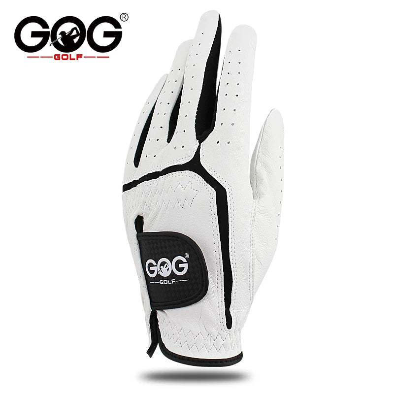 10pcs Golf Gloves Professional Men's Genuine Leather Sheepskin Left Golf Glove Soft Breathable