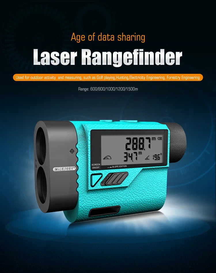 Golf Laser Rangefinder Measure 600M/Yard Distance Meter 6X Monocular For Golf / Sports / Hunting