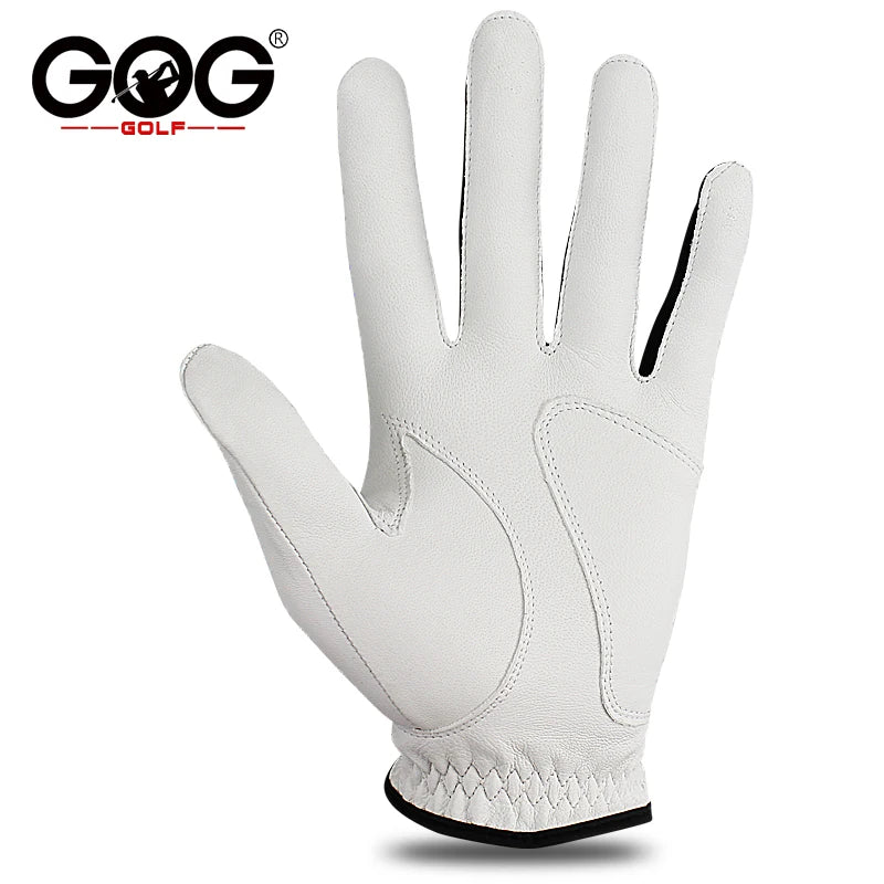 10pcs Golf Gloves Professional Men's Genuine Leather Sheepskin Left Golf Glove Soft Breathable