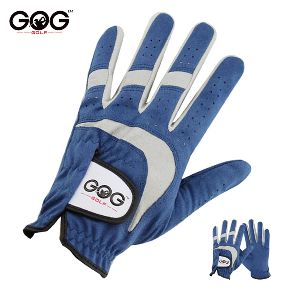 1pc Professional Golf Glove Breathable Blue Soft Fabric Golf Glove Left Hand Super Fine Sports Glove