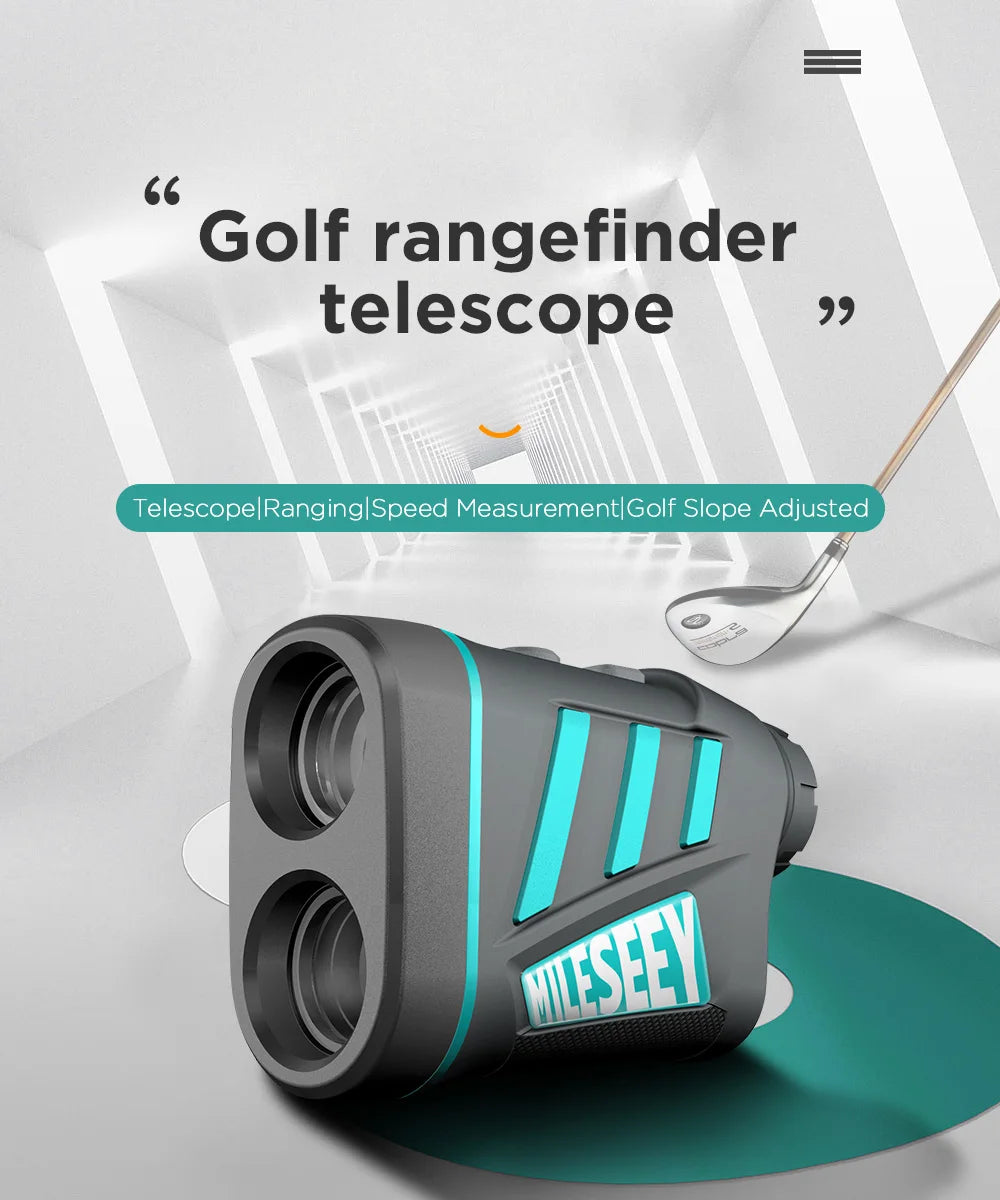 Golf Laser Rangefinder Measure 600M/Yard Distance Meter 6X Monocular For Golf / Sports / Hunting