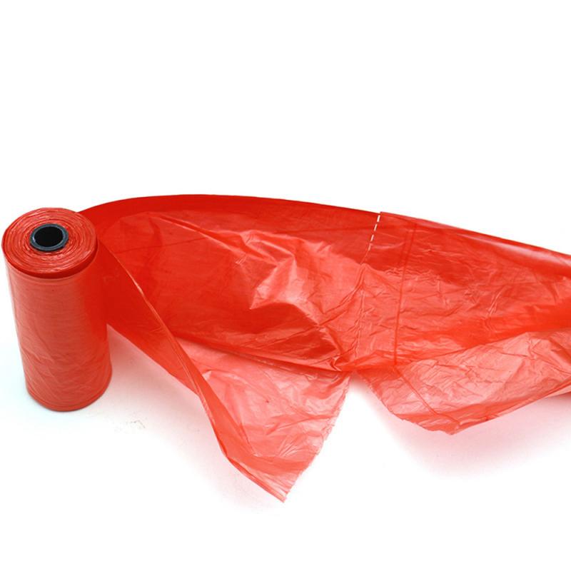 1 Roll Portable Degradable Pet Waste Poop Bags Pet Pick Up Plastic Garbage Bag .